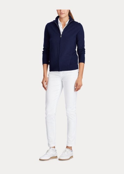 Women's Ralph Lauren Cashmere-Blend Golf Sweater | 187035YSN